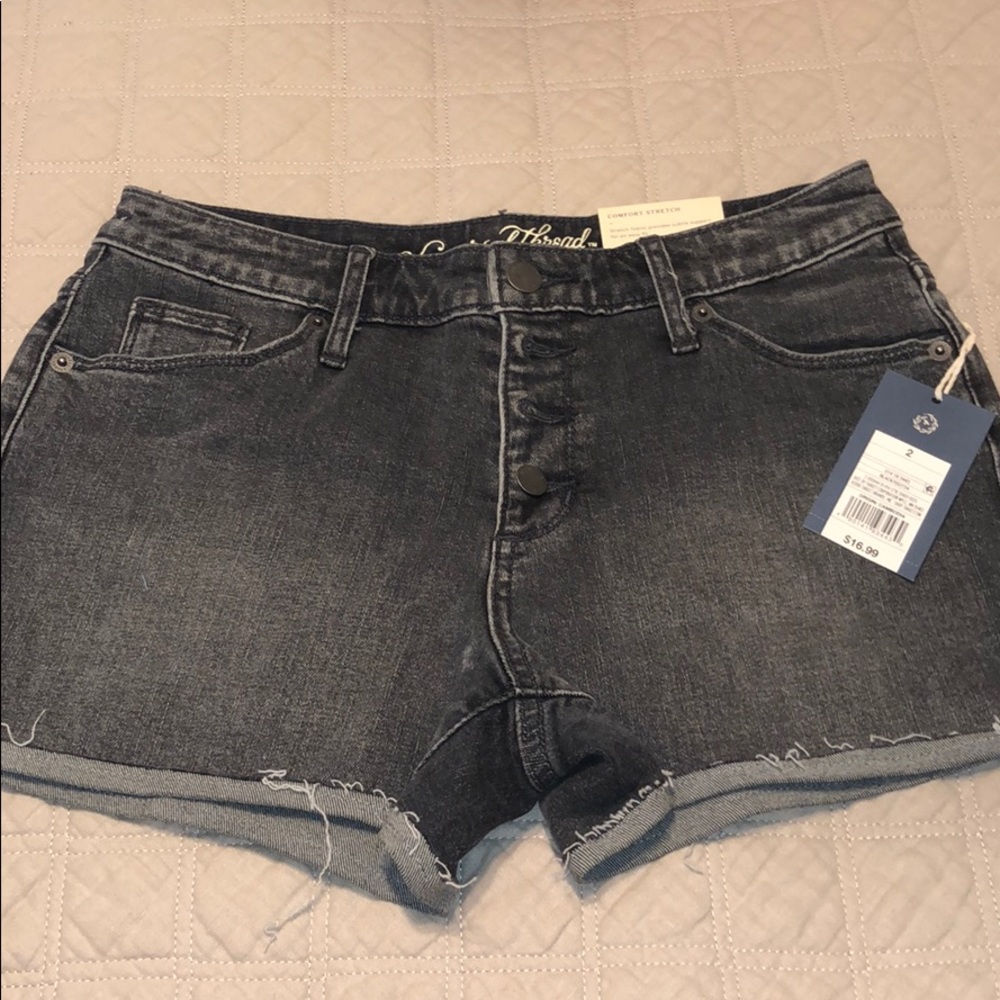 Target black wash jean shorts